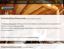 Tablet Screenshot of ferienblockhaus-am-feldberg.de